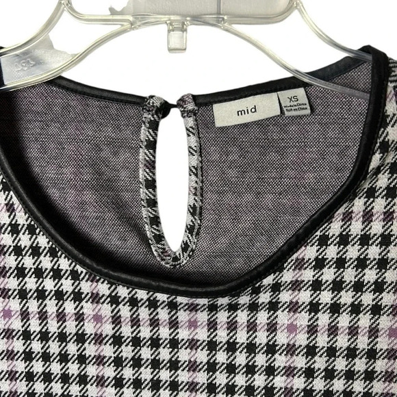 MID dress, women XS. Houndstooth, checkered,fitted, office,career,event,classy - Picture 3 of 12